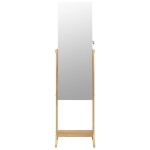 vidaXL Dulap de bijuterii cu oglindă independent, 42x38x152 cm vidaXL Dulap de bijuterii cu oglindă independent, 42x38x152 cm