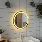 vidaXL Oglindă de baie cu LED, 50 cm, rotundă vidaXL Oglindă de baie cu LED, 50 cm, rotundă