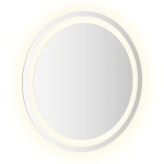 vidaXL Oglindă de baie cu LED, 50 cm, rotundă vidaXL Oglindă de baie cu LED, 50 cm, rotundă