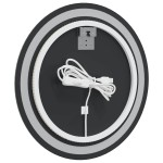 vidaXL Oglindă de baie cu LED, 50 cm, rotundă vidaXL Oglindă de baie cu LED, 50 cm, rotundă