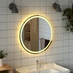 vidaXL Oglindă de baie cu LED, 70 cm, rotundă vidaXL Oglindă de baie cu LED, 70 cm, rotundă