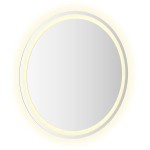 vidaXL Oglindă de baie cu LED, 70 cm, rotundă vidaXL Oglindă de baie cu LED, 70 cm, rotundă