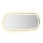 vidaXL Oglindă de baie cu LED, 90x40 cm, ovală