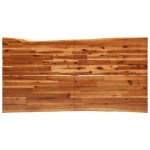 vidaXL Masă cu margini naturale, 160x80x75 cm, lemn masiv de acacia vidaXL Masă cu margini naturale, 160x80x75 cm, lemn masiv de acacia