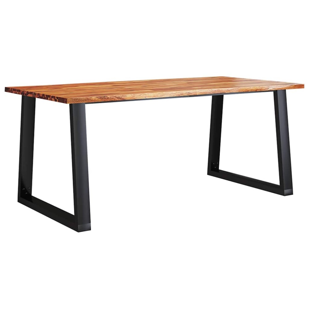 vidaXL Masă cu margini naturale, 180x90x75 cm, lemn masiv de acacia