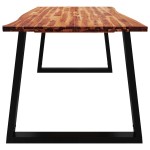 vidaXL Masă cu margini naturale, 200x90x75 cm, lemn masiv de acacia vidaXL Masă cu margini naturale, 200x90x75 cm, lemn masiv de acacia