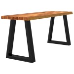 vidaXL Bancă cu margini naturale 110 cm, lemn masiv de acacia vidaXL Bancă cu margini naturale 110 cm, lemn masiv de acacia