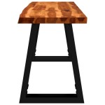 vidaXL Bancă cu margini naturale 110 cm, lemn masiv de acacia vidaXL Bancă cu margini naturale 110 cm, lemn masiv de acacia