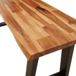 vidaXL Bancă cu margini naturale 110 cm, lemn masiv de acacia vidaXL Bancă cu margini naturale 110 cm, lemn masiv de acacia
