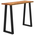 vidaXL Consolă cu margini naturale, 110x35x80 cm, lemn masiv de acacia vidaXL Consolă cu margini naturale, 110x35x80 cm, lemn masiv de acacia