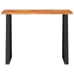 vidaXL Consolă cu margini naturale, 110x35x80 cm, lemn masiv de acacia vidaXL Consolă cu margini naturale, 110x35x80 cm, lemn masiv de acacia