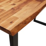 vidaXL Consolă cu margini naturale, 110x35x80 cm, lemn masiv de acacia vidaXL Consolă cu margini naturale, 110x35x80 cm, lemn masiv de acacia