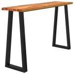 vidaXL Masă consolă margini naturale, 140x40x80 cm, lemn masiv acacia vidaXL Masă consolă margini naturale, 140x40x80 cm, lemn masiv acacia