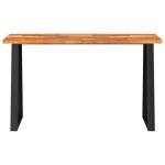 vidaXL Masă consolă margini naturale, 140x40x80 cm, lemn masiv acacia vidaXL Masă consolă margini naturale, 140x40x80 cm, lemn masiv acacia