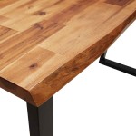 vidaXL Masă consolă margini naturale, 140x40x80 cm, lemn masiv acacia vidaXL Masă consolă margini naturale, 140x40x80 cm, lemn masiv acacia