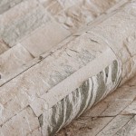 vidaXL Tapet 3D, aspect piatră gri și bej, 10x0,53 m, nețesut vidaXL Tapet 3D, aspect piatră gri și bej, 10x0,53 m, nețesut