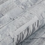 vidaXL Tapet 3D, aspect piatră gri deschis, 10x0,53 m, nețesut vidaXL Tapet 3D, aspect piatră gri deschis, 10x0,53 m, nețesut