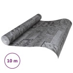 vidaXL Tapet 3D, aspect piatră negru, 10x0,53 m, nețesut vidaXL Tapet 3D, aspect piatră negru, 10x0,53 m, nețesut