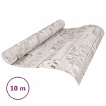vidaXL Tapet 3D, aspect piatră crem, 10x0,53 m, nețesut vidaXL Tapet 3D, aspect piatră crem, 10x0,53 m, nețesut