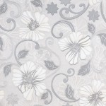 vidaXL Tapet cu model flori 3D, gri, 10x0,53 m, nețesut vidaXL Tapet cu model flori 3D, gri, 10x0,53 m, nețesut