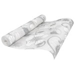vidaXL Tapet cu model flori 3D, gri, 10x0,53 m, nețesut vidaXL Tapet cu model flori 3D, gri, 10x0,53 m, nețesut