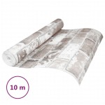 vidaXL Tapet 3D, model cărămidă, gri, 10x0,53 m, nețesut vidaXL Tapet 3D, model cărămidă, gri, 10x0,53 m, nețesut
