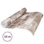 vidaXL Tapet 3D, model cărămidă, maro, 10x0,53 m, nețesut vidaXL Tapet 3D, model cărămidă, maro, 10x0,53 m, nețesut