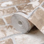 vidaXL Tapet 3D, model cărămidă, maro, 10x0,53 m, nețesut vidaXL Tapet 3D, model cărămidă, maro, 10x0,53 m, nețesut