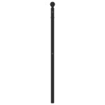 vidaXL Tăblie de pat metalică, negru, 107 cm vidaXL Tăblie de pat metalică, negru, 107 cm