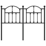 vidaXL Tăblie de pat metalică, negru, 120 cm vidaXL Tăblie de pat metalică, negru, 120 cm