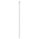 vidaXL Tăblie de pat metalică, alb, 160 cm