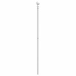 vidaXL Tăblie de pat metalică, alb, 180 cm