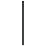 vidaXL Tăblie de pat metalică, negru, 90 cm