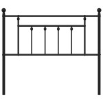 vidaXL Tăblie de pat metalică, negru, 100 cm vidaXL Tăblie de pat metalică, negru, 100 cm