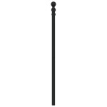 vidaXL Tăblie de pat metalică, negru, 160 cm
