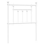 vidaXL Tăblie de pat metalică, alb, 75 cm vidaXL Tăblie de pat metalică, alb, 75 cm