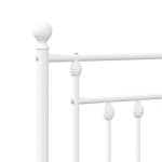 vidaXL Tăblie de pat metalică, alb, 75 cm vidaXL Tăblie de pat metalică, alb, 75 cm