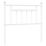 vidaXL Tăblie de pat metalică, alb, 90 cm vidaXL Tăblie de pat metalică, alb, 90 cm