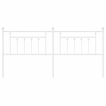 vidaXL Tăblie de pat metalică, alb, 200 cm vidaXL Tăblie de pat metalică, alb, 200 cm