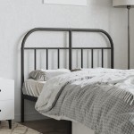 vidaXL Tăblie de pat metalică, negru, 120 cm vidaXL Tăblie de pat metalică, negru, 120 cm