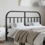 vidaXL Tăblie de pat metalică, negru, 140 cm vidaXL Tăblie de pat metalică, negru, 140 cm