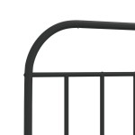 vidaXL Tăblie de pat metalică, negru, 140 cm vidaXL Tăblie de pat metalică, negru, 140 cm