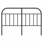 vidaXL Tăblie de pat metalică, negru, 150 cm
