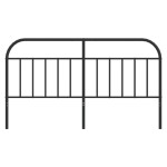 vidaXL Tăblie de pat metalică, negru, 160 cm