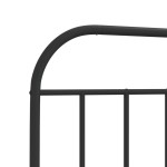 vidaXL Tăblie de pat metalică, negru, 160 cm