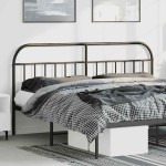 vidaXL Tăblie de pat metalică, negru, 180 cm vidaXL Tăblie de pat metalică, negru, 180 cm