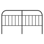 vidaXL Tăblie de pat metalică, negru, 180 cm vidaXL Tăblie de pat metalică, negru, 180 cm