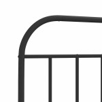 vidaXL Tăblie de pat metalică, negru, 193 cm vidaXL Tăblie de pat metalică, negru, 193 cm