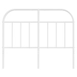 vidaXL Tăblie de pat metalică, alb, 120 cm