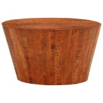 vidaXL Măsuță de cafea, Ø 52x30 cm, lemn masiv de mango brut